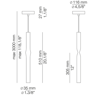 Flow T-3736S hanglamp Estiluz 