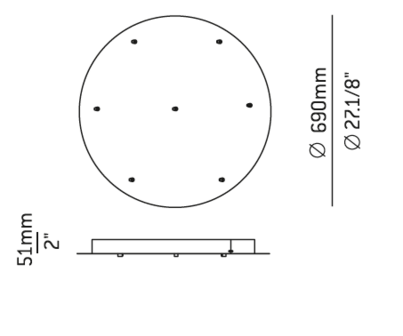 Flow T-3736S hanglamp Estiluz 