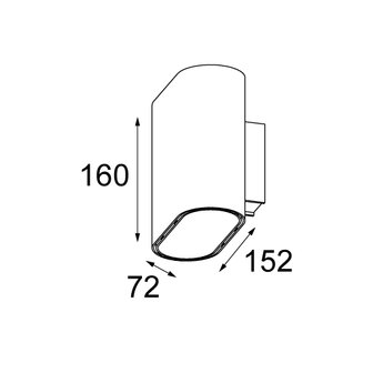 Duell wall LED 900lm dali GI wandlamp Modular 