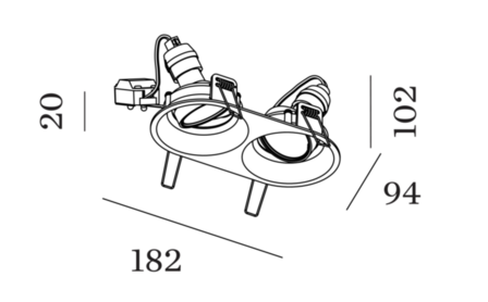 Deep adjust 2.0 gu10 inbouwspot Wever &amp; Ducre 