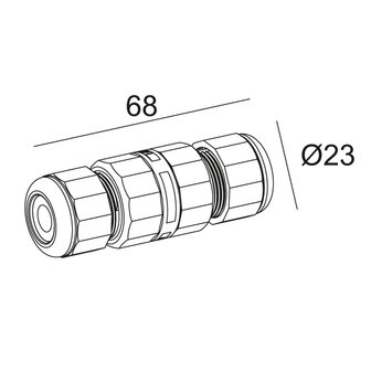 IP68 CONNECTOR 4P accessories outdoor Deltalight