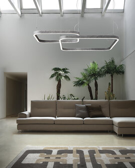 Round &Oslash; 125 cm downlight hanglamp Braga
