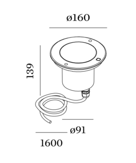 Map 1.6 led outdoor recessed vloerspot Wever &amp; Ducre 