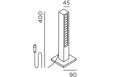 Lin 40 base connect outdoor vloerlamp IP44.de