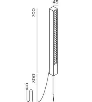 Lin 70 spike connect outdoor vloerlamp IP44.de