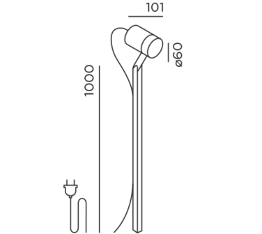 Piek 100 Movable outdoor vloerlamp IP44.de