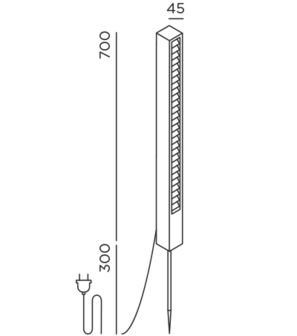 Lin 70 spike Movable outdoor vloerlamp IP44.de