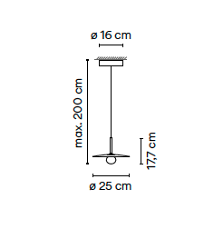 Tempo 5770 led hanglamp Vibia 