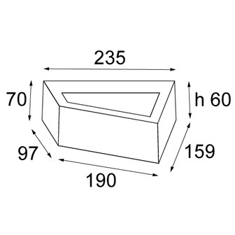 Bold LED Tre dim GI wandlamp Modular