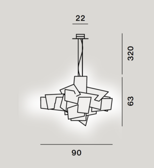 Big bang hanglamp Foscarini