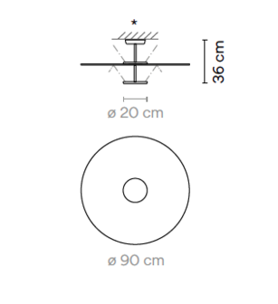 Flat 5926 plafondlamp Vibia 