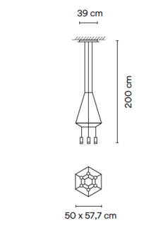 Wireflow 0307 hanglamp Vibia 