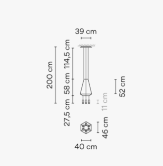 Wireflow 0308 hanglamp Vibia 