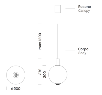 Beam Stick Nuance &Oslash;20 hanglamp Olev