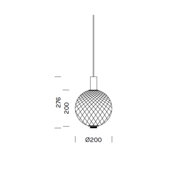 Beam Stick Balloton &Oslash;20 hanglamp Olev