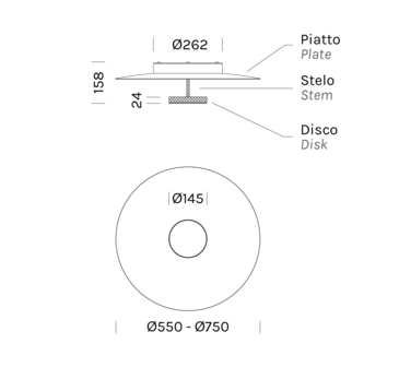 Overfly Plus PL &Oslash;55&nbsp;cm plafondlamp  Olev