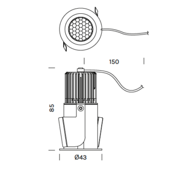 Tiny inbouwspot Olev