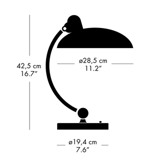 Kaiser idell 6631-T Luxus - tafellamp - Fritz Hansen 