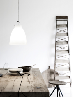 Caravaggio P0 LED opal  glass - hanglamp - Fritz Hansen 