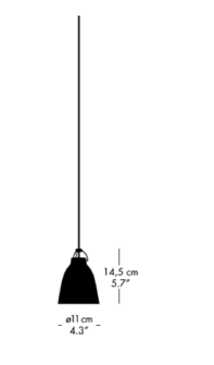 Caravaggio P0 LED opal  glass - hanglamp - Fritz Hansen 