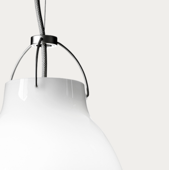 Caravaggio P0 LED opal  - hanglamp - Fritz Hansen 