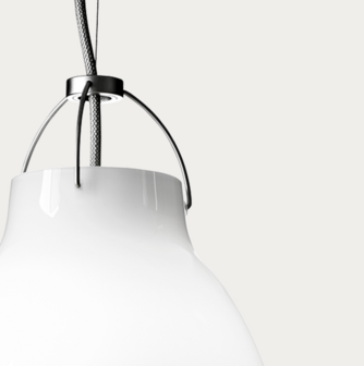 Caravaggio P0 LED opal  glass - hanglamp - Fritz Hansen 