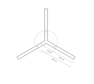 Y Model Cordless &Oslash; 80&nbsp;cm hanglamp Anour