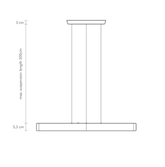 Y Model Cordless &Oslash; 80&nbsp;cm hanglamp Anour