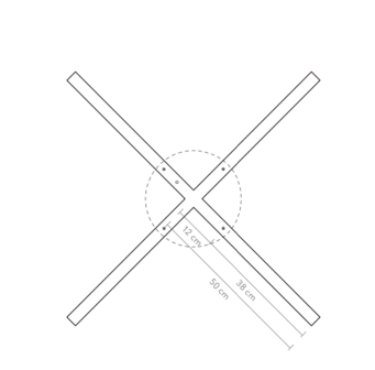 X Model Cordless &Oslash; 100&nbsp;cm hanglamp Anour