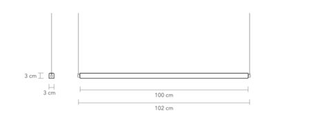 G Model 100 cm Cordless hanglamp Anour