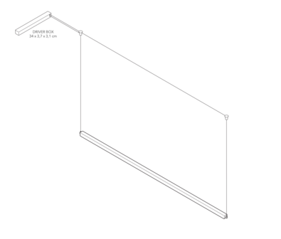 G Model 100 cm Cordless hanglamp Anour