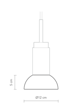 Donya Onyx Moon White hanglamp Anour