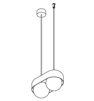 Dice Suspension S-2 hanglamp TossB 