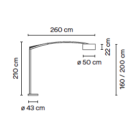 Balance 5190/5189 vloerlamp Vibia  