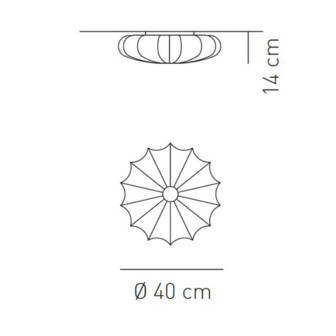 Muse pl 40 wand / plafondlamp Axolight