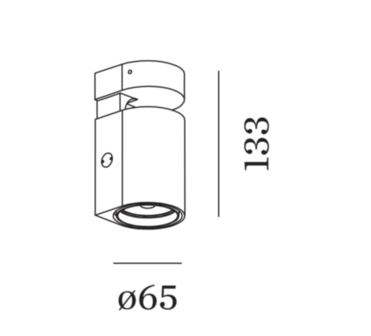 Sqube on base 1.1 led opbouwspot Wever &amp; Ducre 