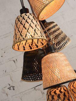 Kalimantan/7-shade bamboo hanglamp Good &amp; Mojo 