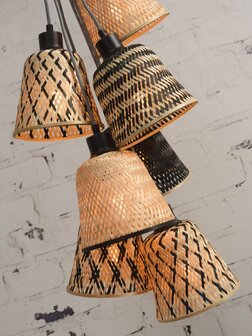 Kalimantan/7-shade bamboo hanglamp Good &amp; Mojo 
