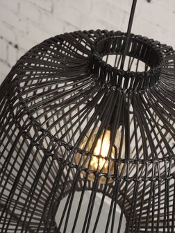 Madagascar rattan black hanglamp Good &amp; Mojo 