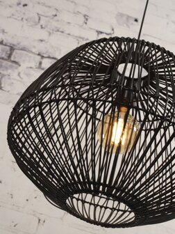 Madagascar rattan black hanglamp Good &amp; Mojo 