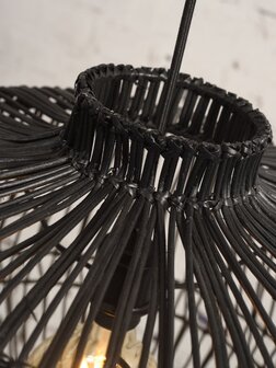 Madagascar rattan black hanglamp Good &amp; Mojo 