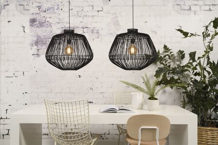 Madagascar rattan black hanglamp Good &amp; Mojo 