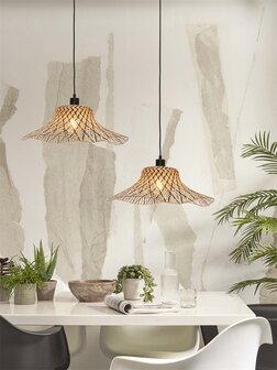 Ibiza S 50x15 black/natural hanglamp Good &amp; Mojo 