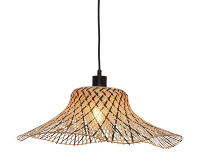 Ibiza L 65x20 black/natural hanglamp Good &amp; Mojo 