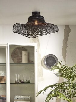 Ibiza wavy L black plafondlamp Good &amp; Mojo 