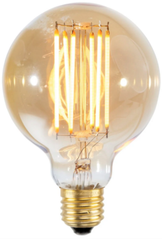 LED bulb filament/E27 dimmable, S dia. 8cm  Good &amp; Mojo 