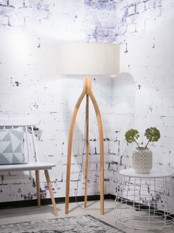 Annapurna 6030 linen white vloerlamp Good &amp; Mojo 