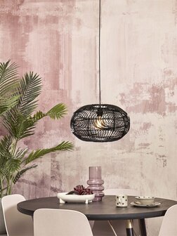 Madeira rattan black hanglamp Good &amp; Mojo 