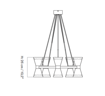 Collector Chandelier 5 hanglamp Audo