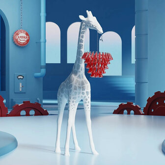 Giraffe in love M white campari outdoor vloerlamp Qeeboo